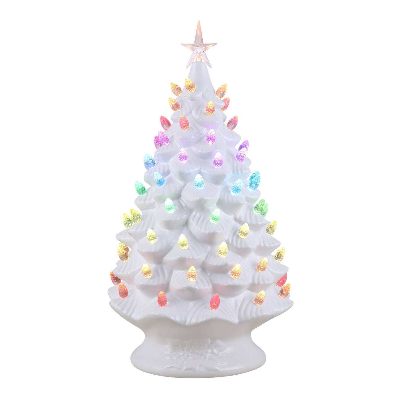 Mr. Christmas 24" Nostalgic Ceramic Tree with RGB Lightshow